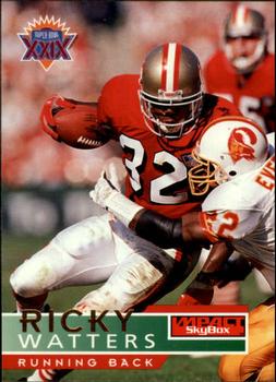 Ricky Watters San Francisco 49ers 1995 SkyBox Impact NFL #134
